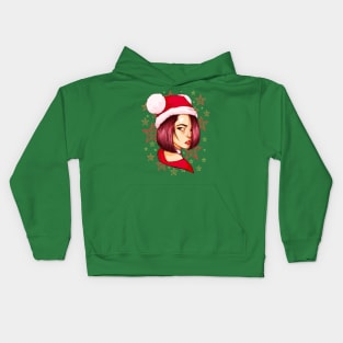 Lady Santa Variant03 Kids Hoodie